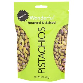 Wonderful Pistachio Roasted & Salted Shelled Pistachios, 6 OZ