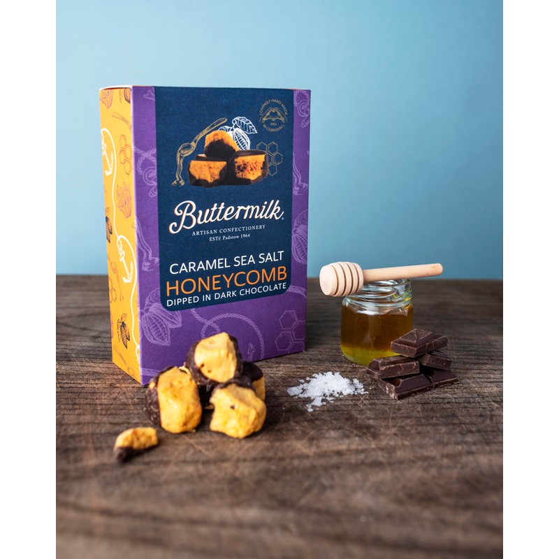 Hand Made Cornish Caramel Sea Salt Honeycomb 150g