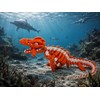 critigulf Articulated Mosasaurus Skeleton Model, 3D Printed Poseable Dinosaur Figure