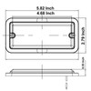 DUNTUO LED Interior Light 12V/24V DC Large Spaces Illuminating for