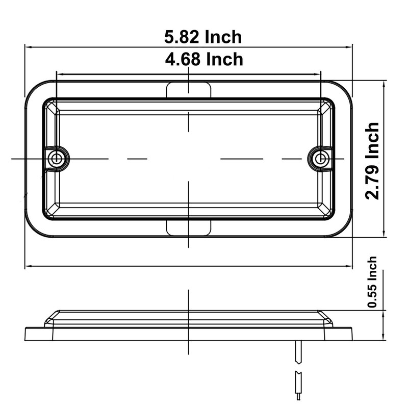 DUNTUO LED Interior Light 12V/24V DC Large Spaces Illuminating for