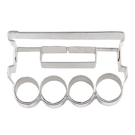 Staedter Railway Carriage Cookie Cutter, Stainless Steel, 5.5 cm