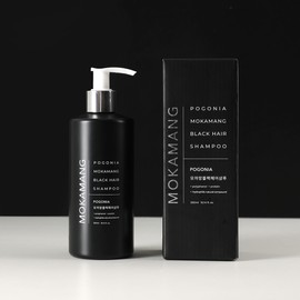 Detailed page [3+1] Mochamang Black Hair Shampoo Gray Hair Cover Gray Hair Dye Shampoo 300ml Natural Ingredients / [3+1] 모까망 블랙헤어 샴푸 새치커버 흰머리 염색샴푸 300ml 천연성분