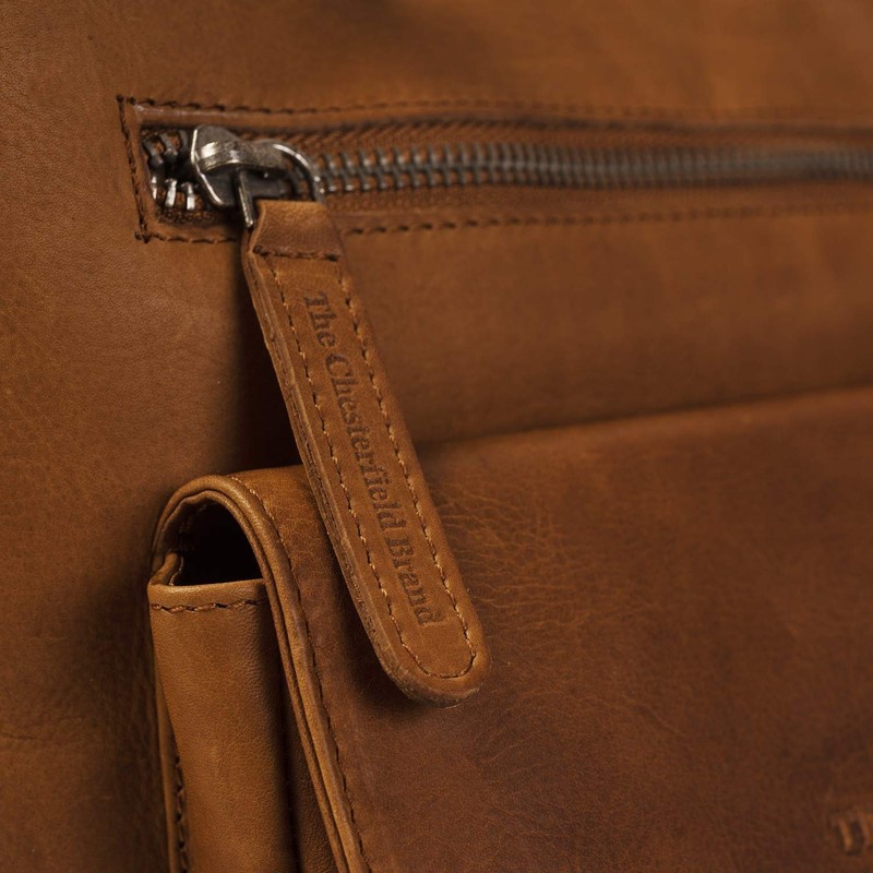 The Chesterfield Brand Hailey Leather Shoulder Bag 24 cm Cognac,