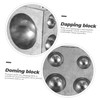 LALAFINA 18holes Doming Block Jewelry Processing Tool for DIY Metal