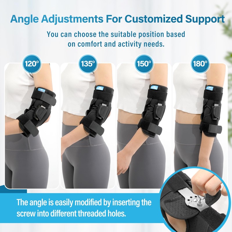Chonario Cubital Tunnel Elbow Brace – Ulnar Nerve Splint, Adjustable