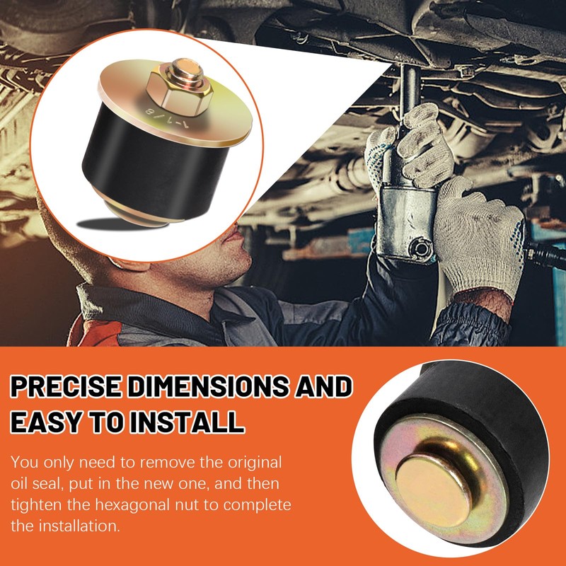 Tanstic 14Pcs Neoprene Rubber Expansion Plug, 7 Sizes Automotive Rubber