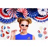 Fruidles Assorted USA Patriotic Lollipops & Barrels Mix, Red, White,
