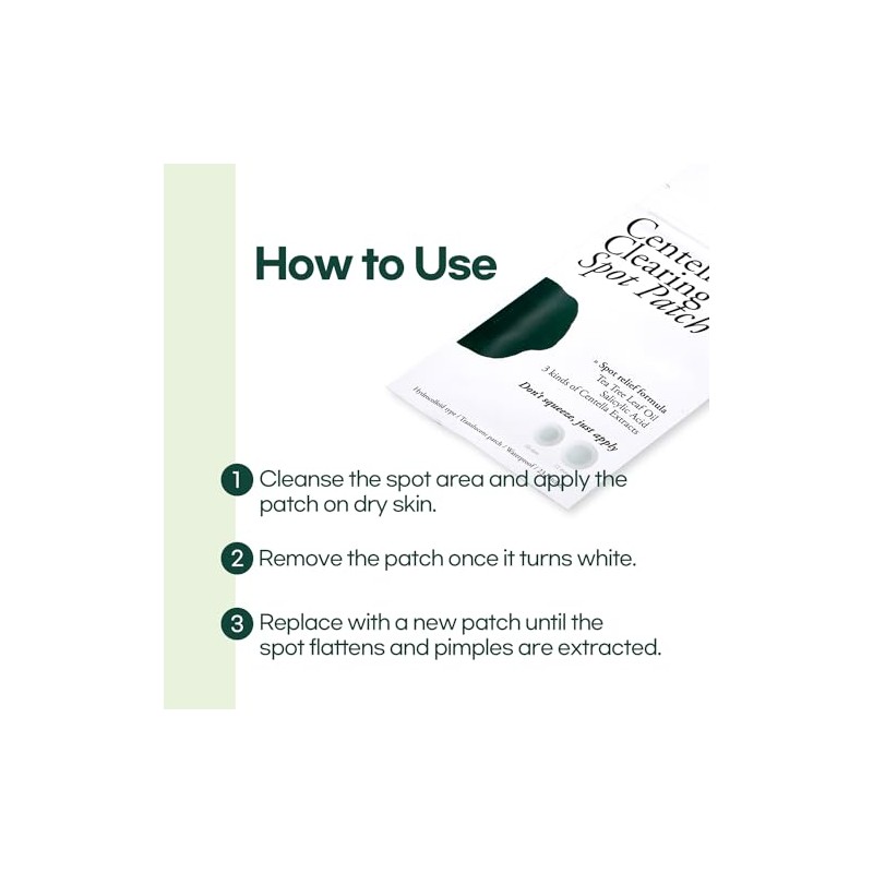 Petitfee Parches Centella Spot Hydrocolloid Acne Patch with Tea Tree