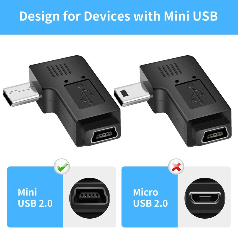 UCEC USB 2.0 Adapter Plug - Left and Right Angle