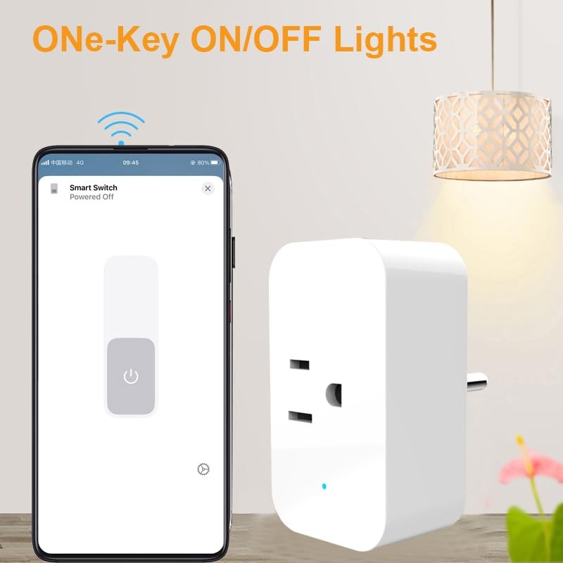 2 Pack Matter Smart Plug, 15A Wi-Fi Outlet Compatible with