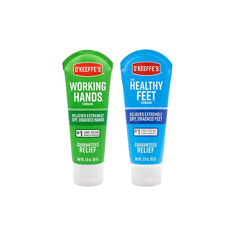 O'Keeffe's Working Hands & Healthy Feet Combination Pack of Tubes