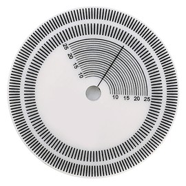 Operitacx Professional Vinyl Record Player Speed Detector High Precision Calibration Tool for Vinyl Record Heads Compact Slip Gauge for Accurate Speed Detection