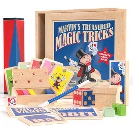 Marvin's Magic - Treasured Magic Tricks - Wooden Deluxe Magic Set - Gifts for Kids, Kids Toys, Full Set, Tricks for Adults - with Vanishing Rabbit Illusion, Amazing Rising Cards & More