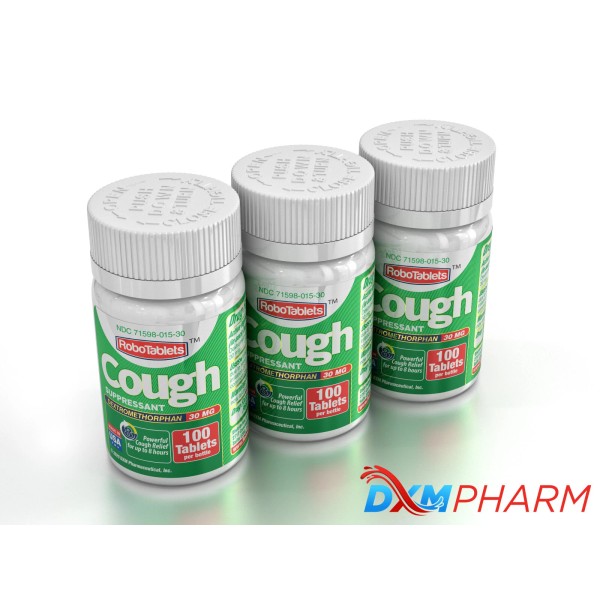 3 PACK RoboTablets Cough Suppressant Tablet Dextromethorphan 30mg 100 Tablets