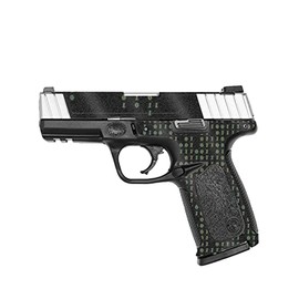 MightySkins Glossy Glitter Skin Compatible with Smith & Wesson SD VE Series - Red Pill | Protective, Durable High-Gloss Glitter Finish | Easy to Apply, Remove, and Change Styles | Made in The USA