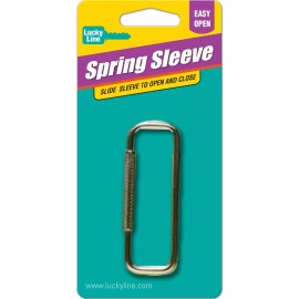 Lucky Line 70401 Spring Sleeve Key Ring 1 Per Card