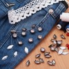 sourcing map 50Pcs Rhinestone Stud Refills, 8mm Dazzling 4 Claw