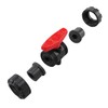 DERNORD 2 Pack PVC True Union Ball Valve NPT Threaded