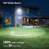 CINOTON 55W LED Flood Light 3CCT (3000K/4000K/5000K), 7700LM Dusk-to-Dawn Photocell
