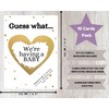 10 Pack Pregnancy Announcement Cards Baby Reveal Scratch Cards: Guess