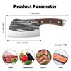 ZHANG XIAO QUAN SINCE 1628 Heavy Duty Butcher Knife, 40Cr13