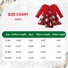 Newborn Christmas Outfit Baby Girl Red Knit Long Sleeve Romper