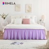 RIMELA Bed Skirting Queen Size Lilac Purple Bed Skirt 18