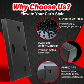 Heavy-Duty ABS Front License Plate Bracket – License Plate Holder & Frame Compatible with Jeep Renegade 2015-2018, Quick Installation with Screws, Vibration Dampening & Rust-Proof Design