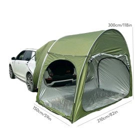 Unbranded US Waterproof Car Tent For Outdoor Camping Portable Sunshade Shelter Quick-Setup