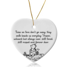 Sympathy Gift, Memorial Heart Ceramic Keepsake, Thinking of You Gifts, Grieving Gifts for Friend, Ceramic Heart Sympathy Sadness Grief Gift for Loss of Loved One | Bereavement & Remembrance Keepsake