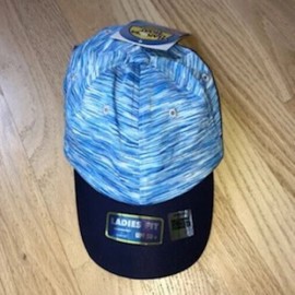 Banana Boat Hat Baseball Cap Womens One Size Variegated Blue