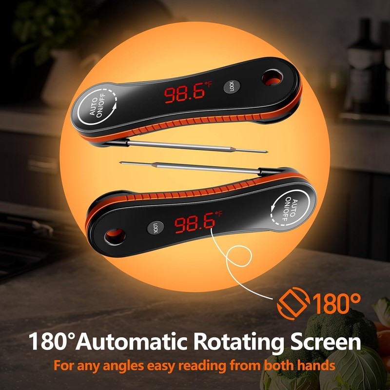 0.3s Instant Read Meat Thermometer IP67 Waterproof | Paysean Accurate