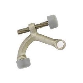 Emtek 2241 Solid Brass Hinge Pivot Stop, Rubber Tip (Bright Brass)