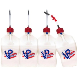 VP Racing Utility Container 5.5 Gallon - 4 Pack With 4 Deluxe Hoses and a Get Bent Hose Bender (Patriot, 4 Pack)