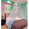 Eimilaly Two-tone Bed Canopy Stars Glow in the Dark White