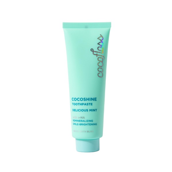 Cocofloss Cocoshine Whitening Toothpaste, Remineralize & Repair Sensitive Teeth, Fluoride-Free