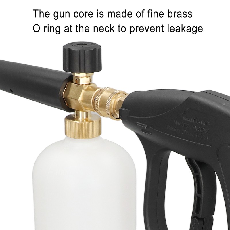 Foam Gun Adjustable Nozzle Brass Anti Leakage 33oz 1/4in Pressure