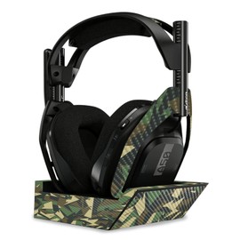 MightySkins Carbon Fiber Skin Compatible With Astro A50 Wireless Headphones + Base Station (Gen 4) - Polygonal Camo | Protective, Durable Textured Carbon Fiber Finish | Easy To Apply | Made in the USA