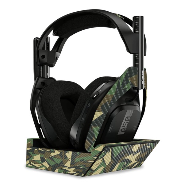 MightySkins Carbon Fiber Skin Compatible With Astro A50 Wireless Headphones