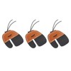 3pcs Archery Finger Tabs Thickened Double Layer PU Leather Archery