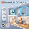 addlon Ceiling Fans with Lights, 52 inch Flush Mount Ceiling