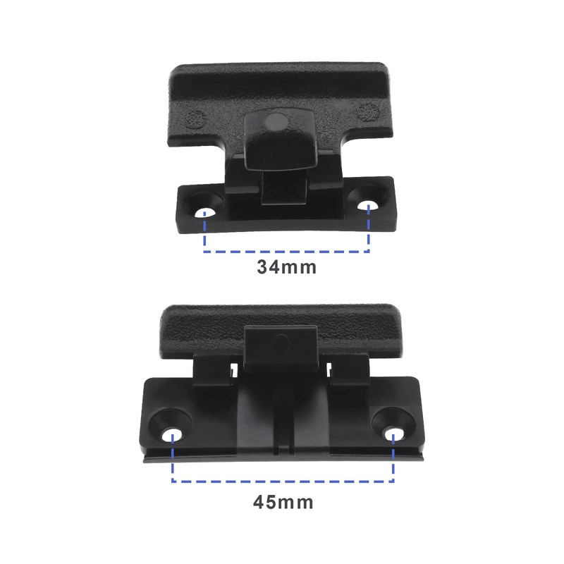 VGOL 2Pcs Center Console Armrest Lid Latch Upper Lower Replacement
