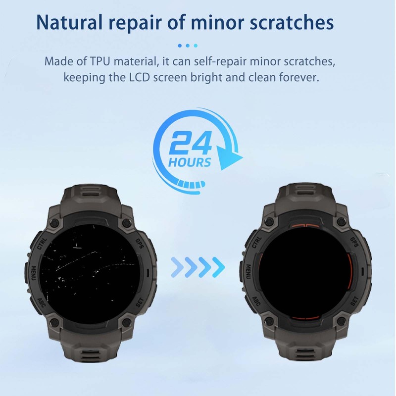 NOUKAJU [4pack] Screen Protector for Garmin Instinct E-45mm, Smartwatch Screen