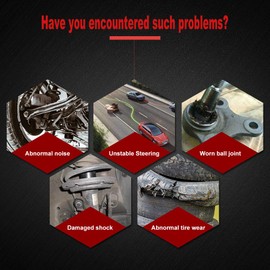 FINDAUTO 8Pcs Set Fit For 1984-1988 For Toyota Pickup Upper Ball Joint Idler Arm Center Link Tie Rod End RWD Outer Tie Rod End Front Stabilizer Sway Bar Links