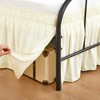 RIMELA Cream Bed Skirts with Split Corners King Size 15