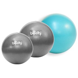 BODHI Pilates Ball, Ø 25 cm, anthrazit, soft und flexibel, Pilatesball klein
