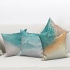 Beach Pillow Covers 18x18 Inch, Teal Ocean Throw Pillow Covers