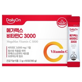 Daily On Megamax Vitamin C 3000 60p, 180g, 1 piece / 데일리온 메가맥스 비타민C 3000 60p, 180g, 1개