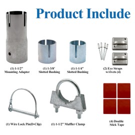 nipponAsia 44881 Transfer Kit，Replacement for Camco Compatible with Gen-Turi Generator Exhaust System